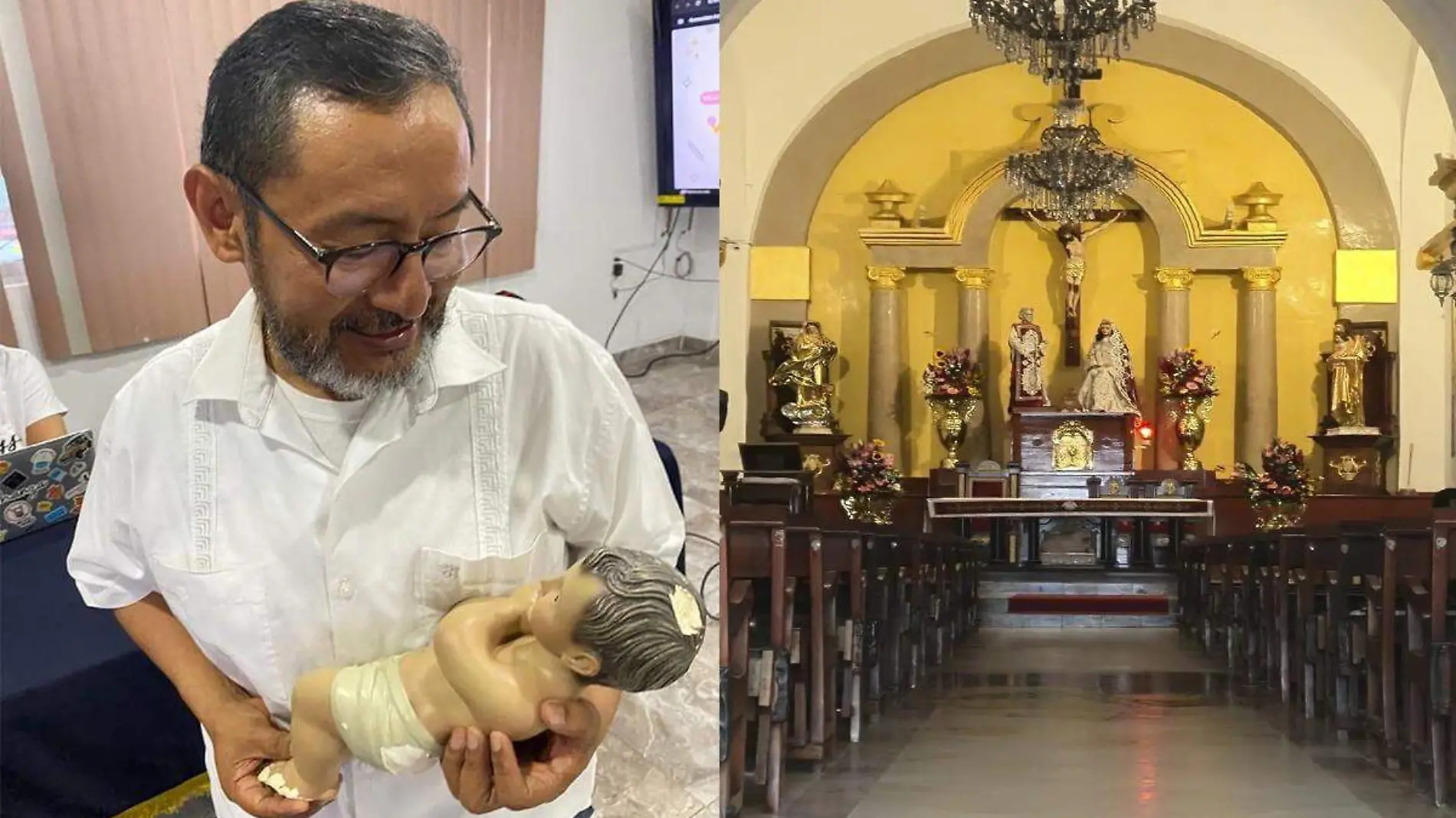 Recuperan Niño Jesús robado en Boca del Río